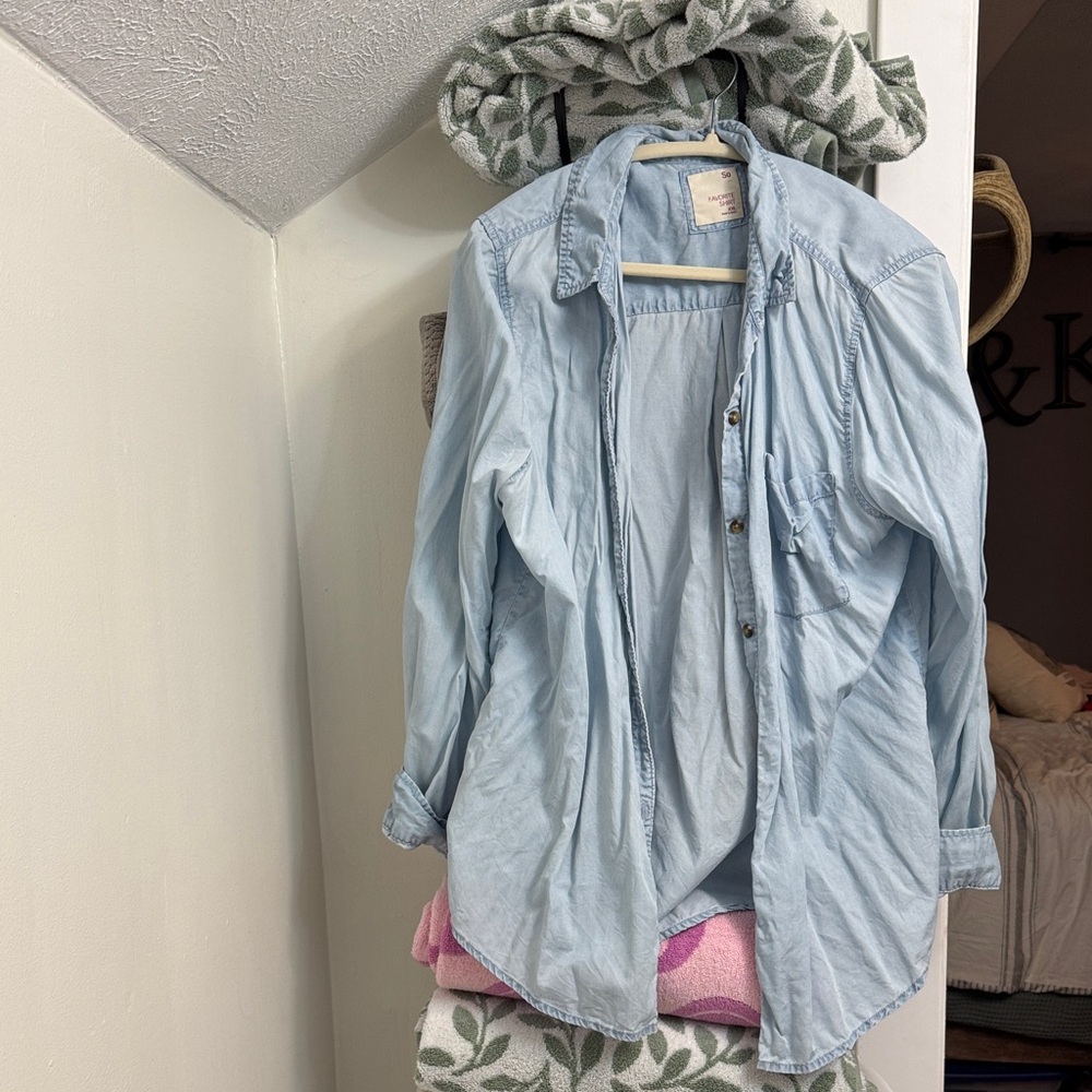 SO Light Blue Button Down Shirt